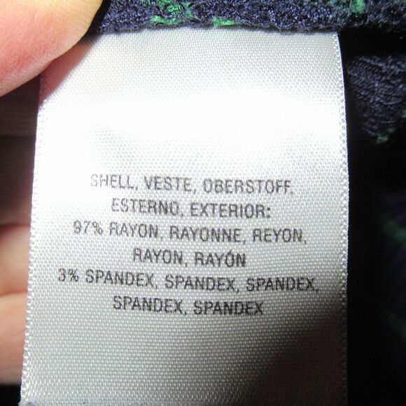 Anthropologie Maeve Flores Green Blue Ribbed Striped V neck Midi Dress Large - Picture 7 of 7